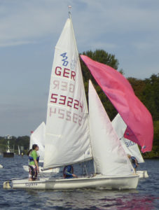 420er beim Setzten des Spi