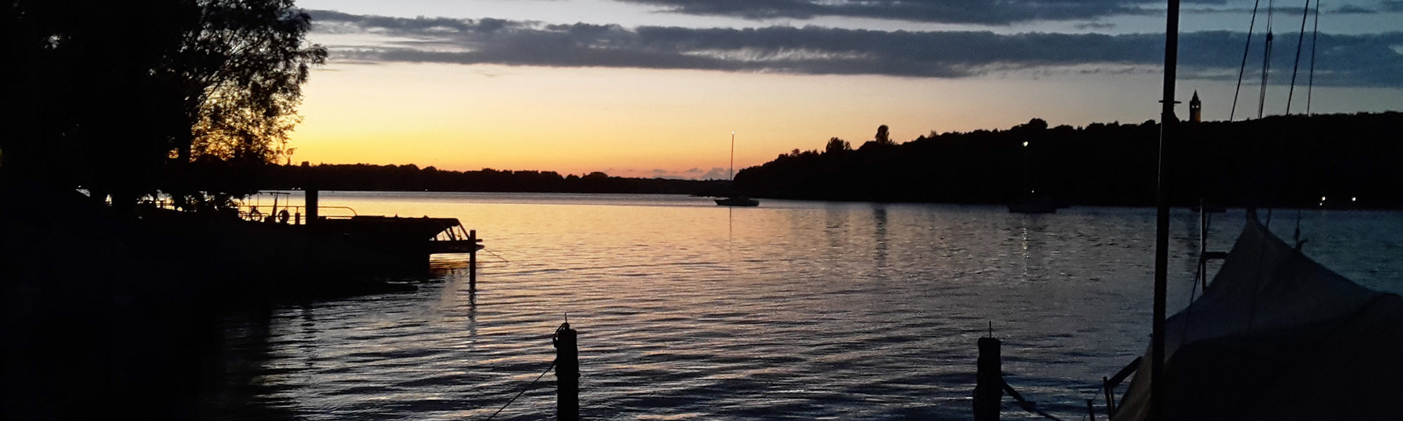 Sonnenuntergang in der Lieper Bucht