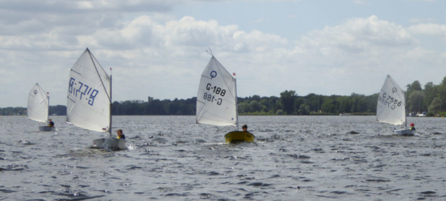 Opti-Training auf der Havel