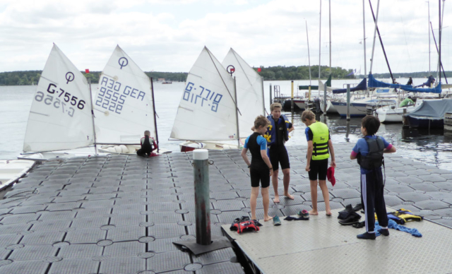 Vorbereitungen für das Opti-Training des YCM