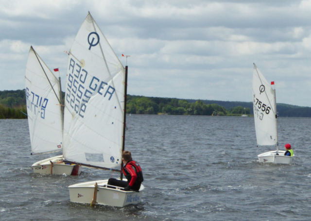 Jugend-Boote des YCM beim Training