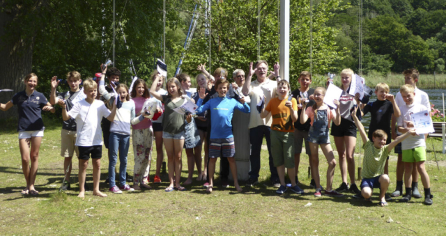 Regatta-TeilnehmerInnen beim Preis von Lindwerder 2017